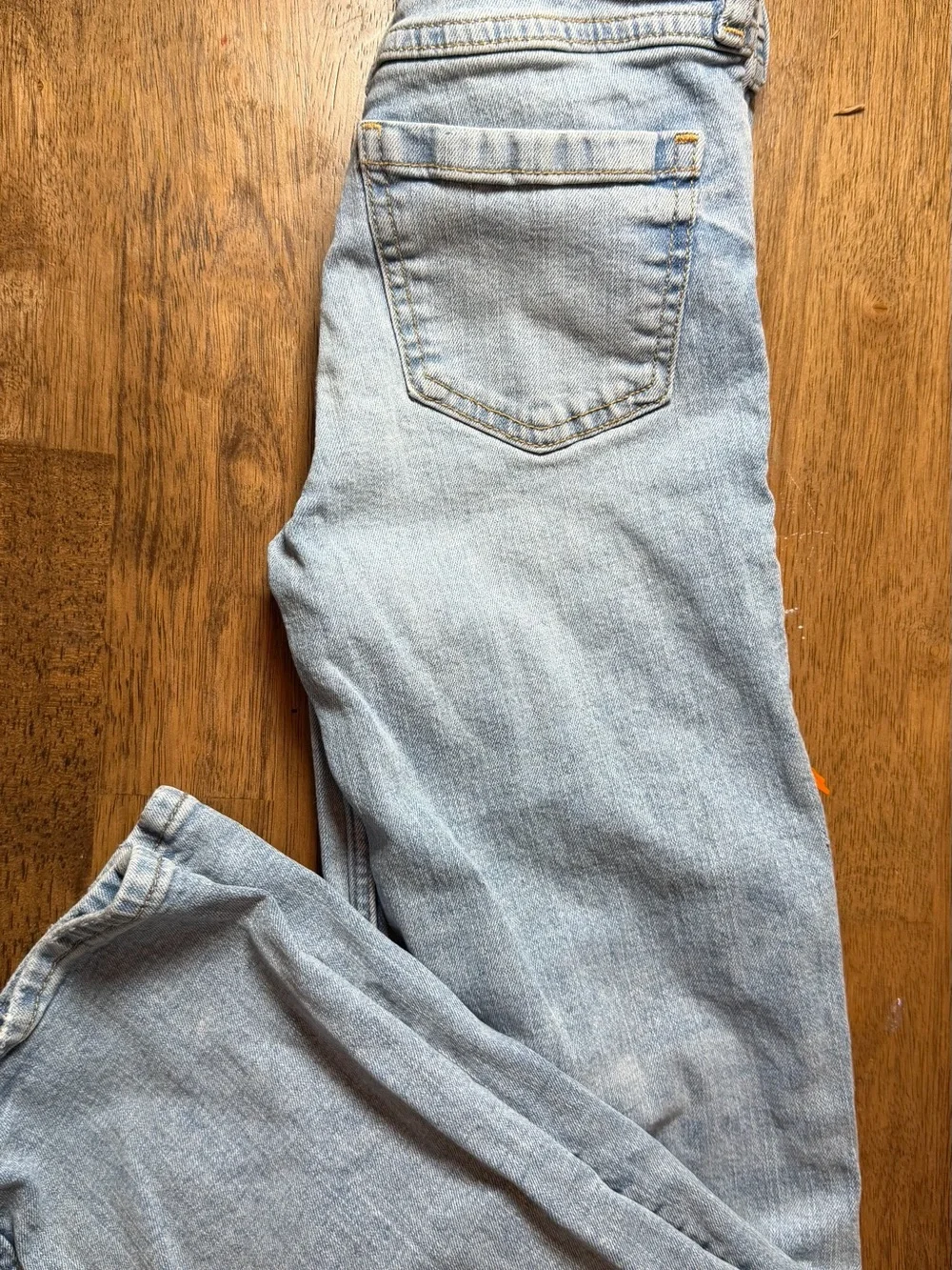 abercrombie kids Light Blue Denim High-Rise Wide Leg Jeans 9/10 long